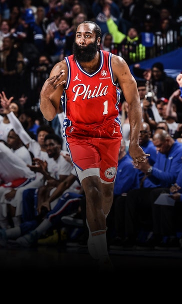 Harden heats up as Sixers roast Miami, tie series 2-2